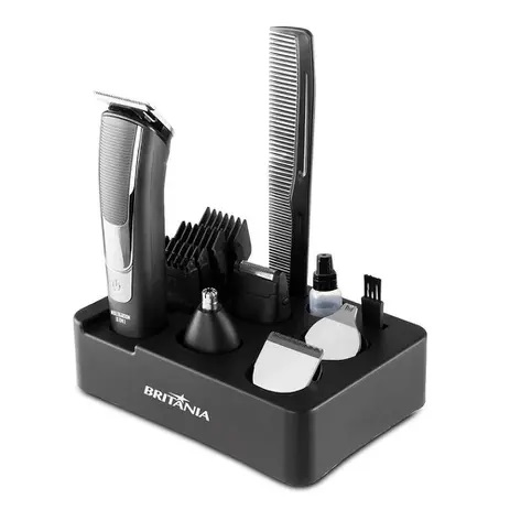 Aparador de Pelos Britânia BAP20 Multi Groom 11 em 1, 4 Pentes, Preto – 66303029