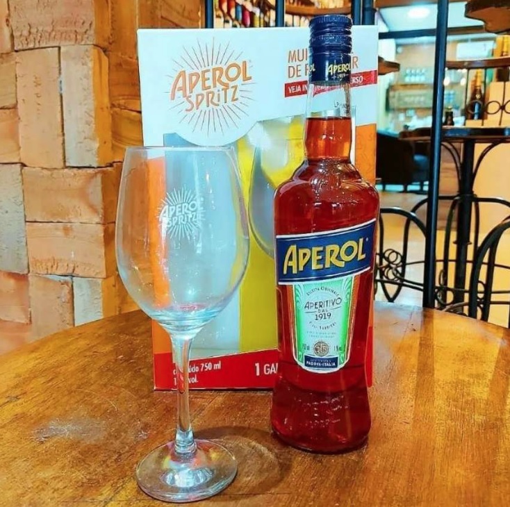 Aperitivo Aperol 750 ml + TAÇA