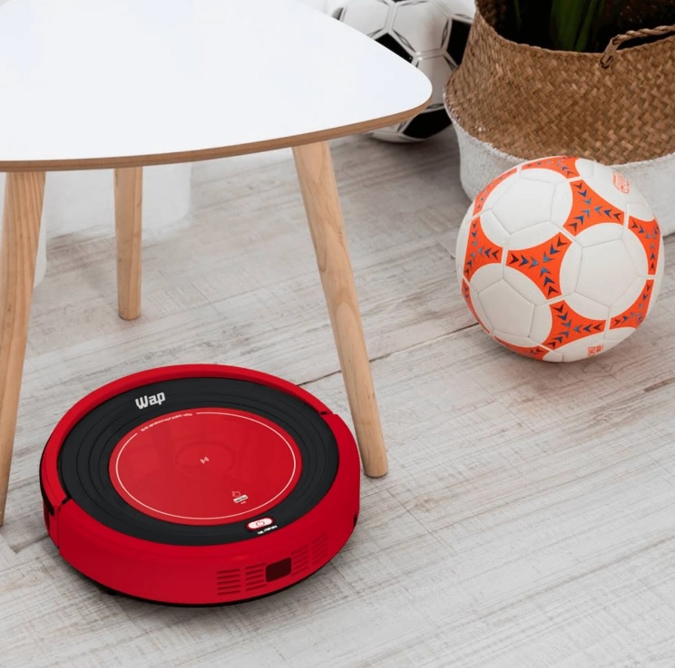 Aspirador de Pó Robô WAP ROBOT W300 Bivolt Automático Limpeza Varre Aspira Controle Remoto e Base de Autorrecarga