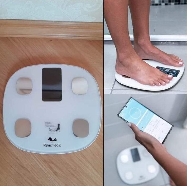 Balança Digital C/Bioimpedância Cardio App Relaxmedic