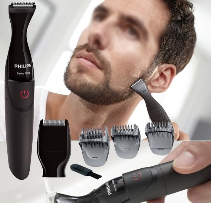 Barbeador Multigroom Philips 2 em 1 MG1100/16 a Prova D`Água