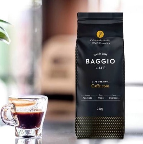 Café Torrado e Moído Premium Caffè. com Baggio Café 250g