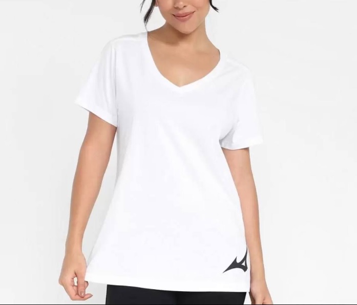 Camiseta Mizuno Big Logo Feminina