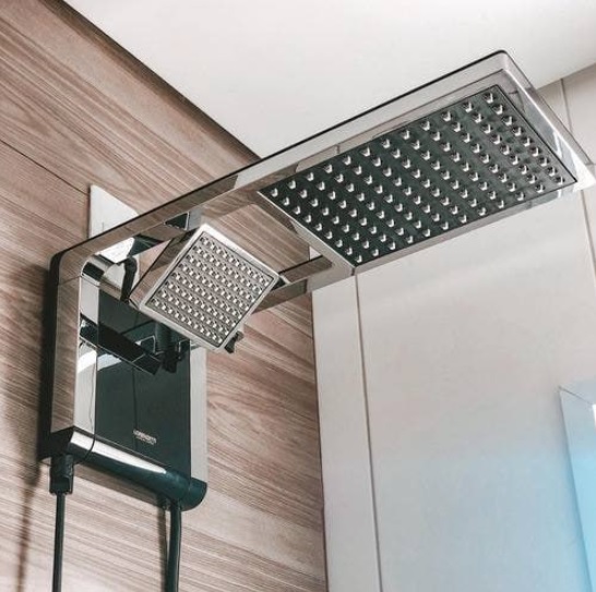 Chuveiro Acqua Duo Preto/Cromado 220V 6800W Lorenzetti