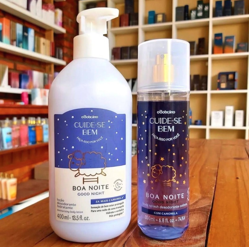 Combo Cuide-se Bem Boa Noite: Body Splash 200ml + Loção Desodorante Hidratante 400ml