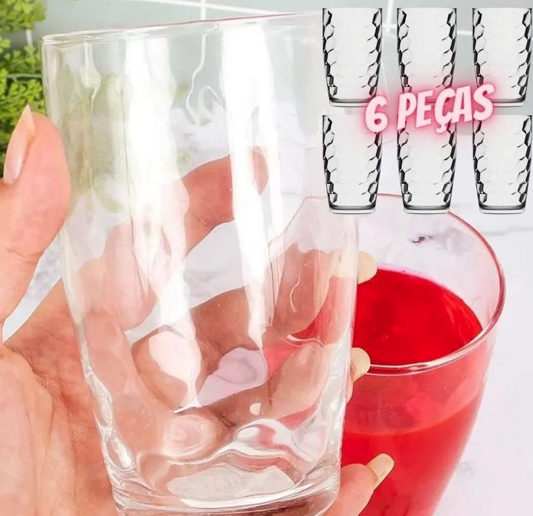 Conjunto de Copos Nadir Poema 300 ml – 6 Peças