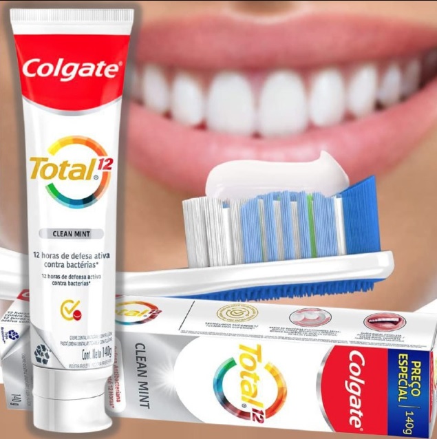 Colgate Total 12 Clean Mint – Creme Dental, 2 unidades de 180g