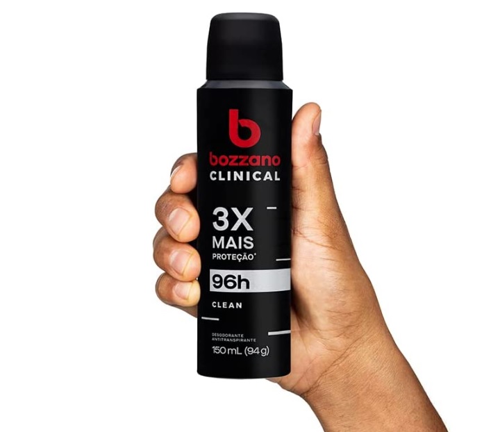 Desodorante Clinical Clean Antitranspirante Aerossol Bozzano Masculino 150ml