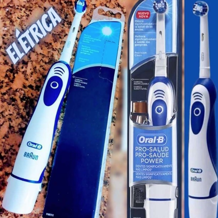 Escova Dental Elétrica Oral-B Pro-Saúde Power + 2 Pilhas