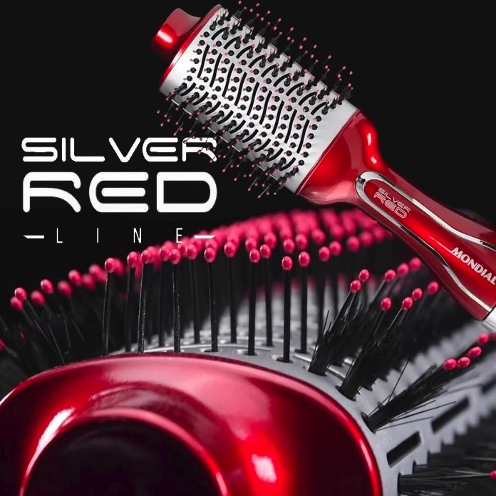 Escova Secadora Mondial Silver Red ES-07 1200w – Vermelha