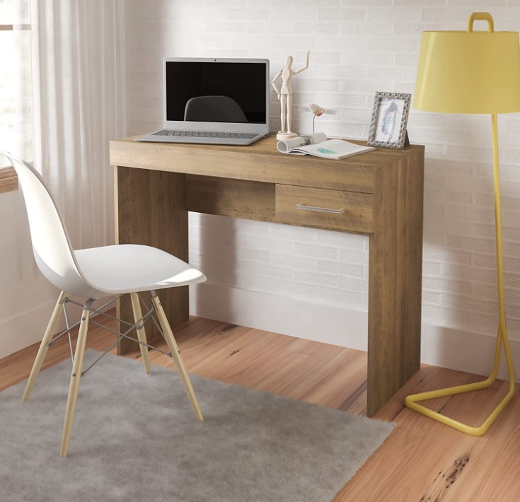 Escrivaninha com gaveta COOLER cor Pinho – Artely