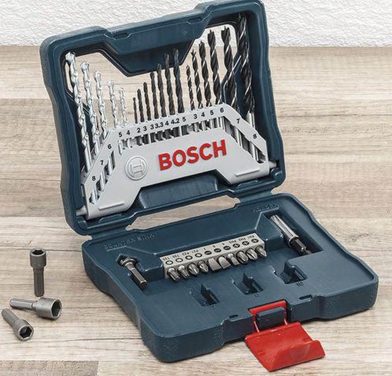 Jogo De Brocas/ Ponteira 33Pcs X-Line Bosch 2607.017.398-000