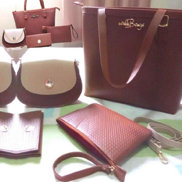 Kit 4 Peças 3Bolsas Bag Feminina Carteira Tendência Willibags