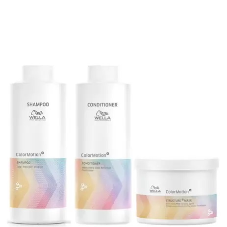 Kit Wella Color Motion Shampoo + Condicionador + Máscara