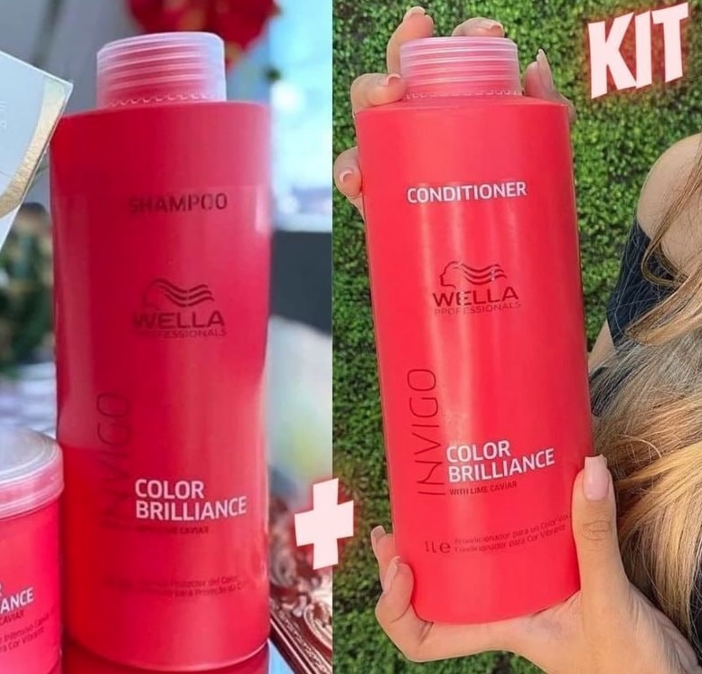 Kit Wella Invigo Color Brillaince Salon Duo (2 Produtos) BLZ