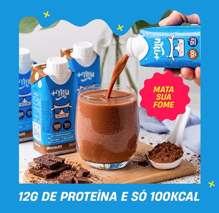 +Mu Pronto Bebida Láctea Uht Chocolate 250Ml, Mais Mu, 250Ml