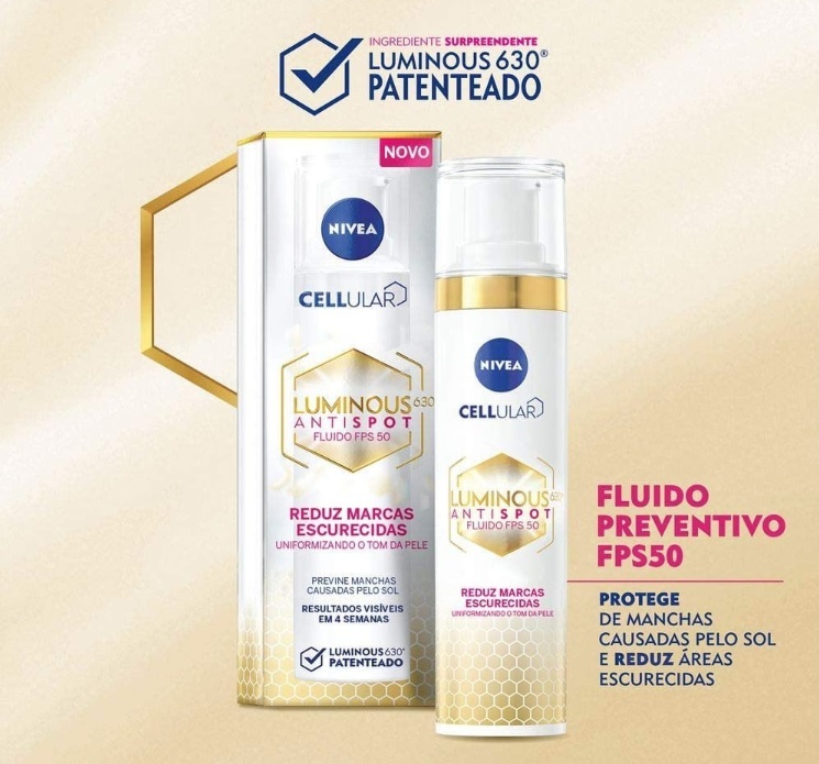 NIVEA Fluido Facial Luminous 630 – FPS 50 40ml