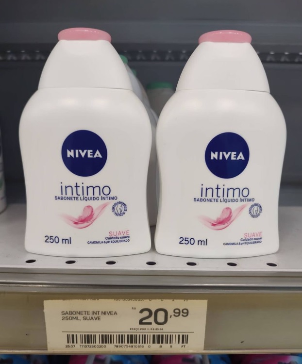 NIVEA Sabonete Líquido Íntimo Suave 250ml