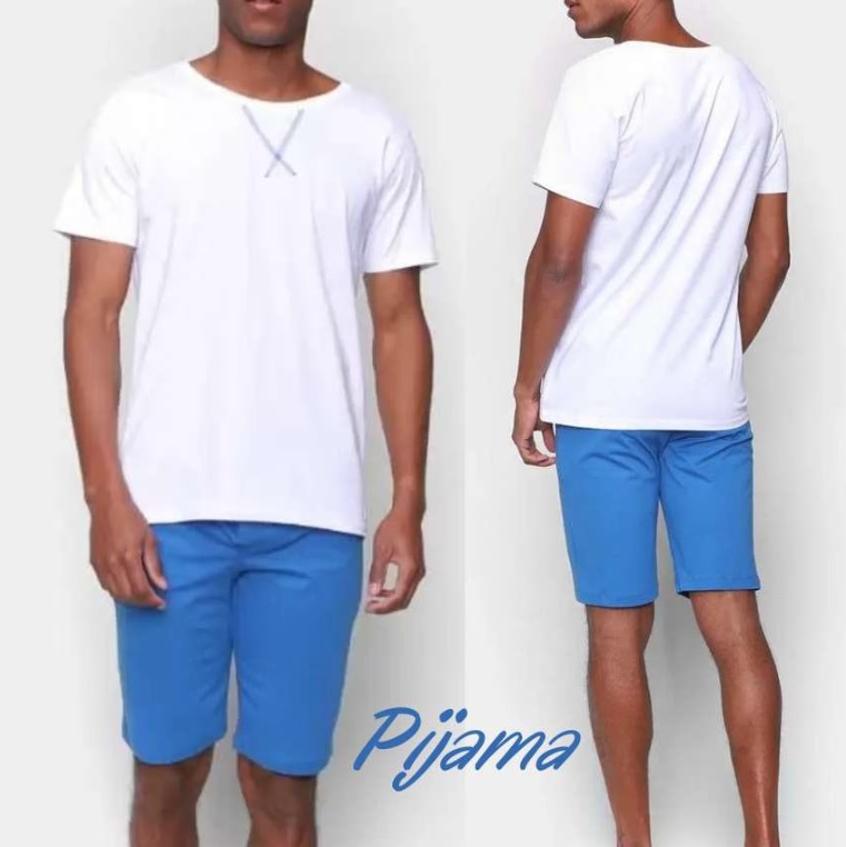 Pijama Curto Volare Liso Masculino