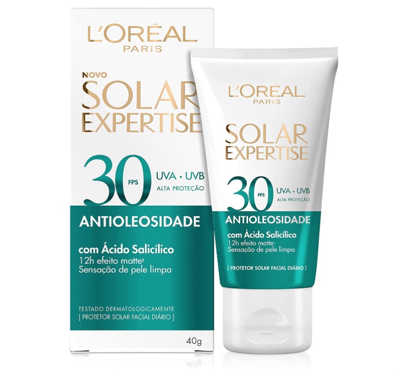 Protetor Solar Facial L’Oréal Paris Solar Expertise Antioleosidade Fps30 40G