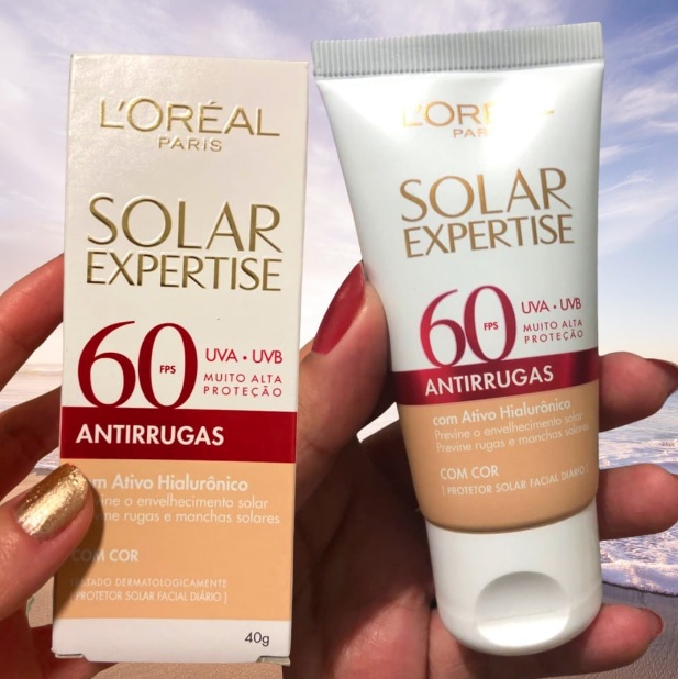 L’Oréal Paris Solar Expertise Antirrugas FPS 60 Com Cor – Protetor Solar Facial 50g