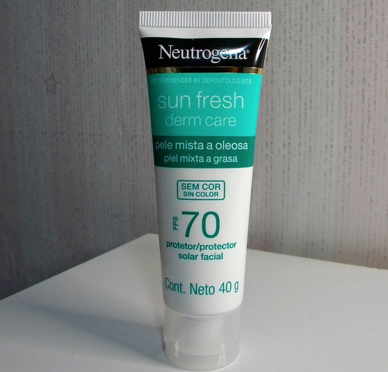 Protetor Solar Neutrogena Sun Fresh Derm Care Facial FPS70