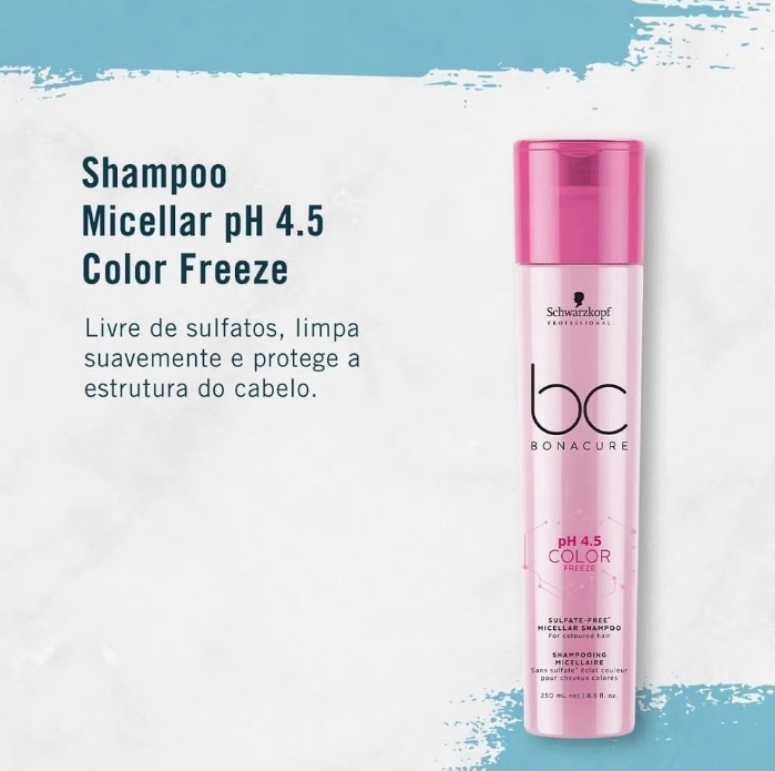 Schwarzkopf BC Micellar pH 4.5 Color Freeze Sulfate-free – Shampoo sem sulfato