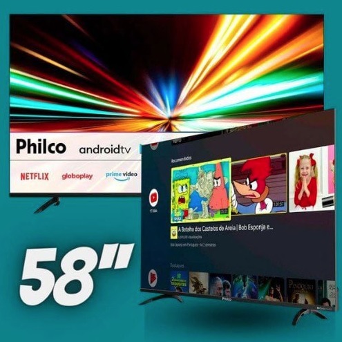 Smart TV LED 58″ Philco PTV58G10AG11SK UHD (3840 X 2160) Preto