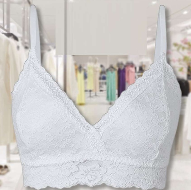 Sutiã Top Triangulo Renda, She, Feminino