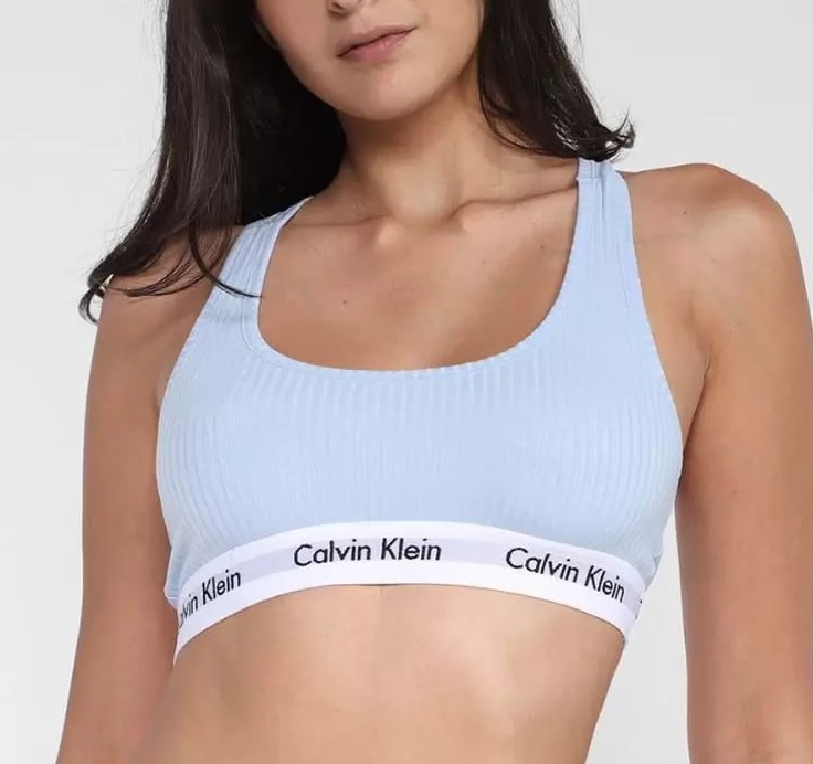 Top Nadador Calvin Klein Canelado Feminino