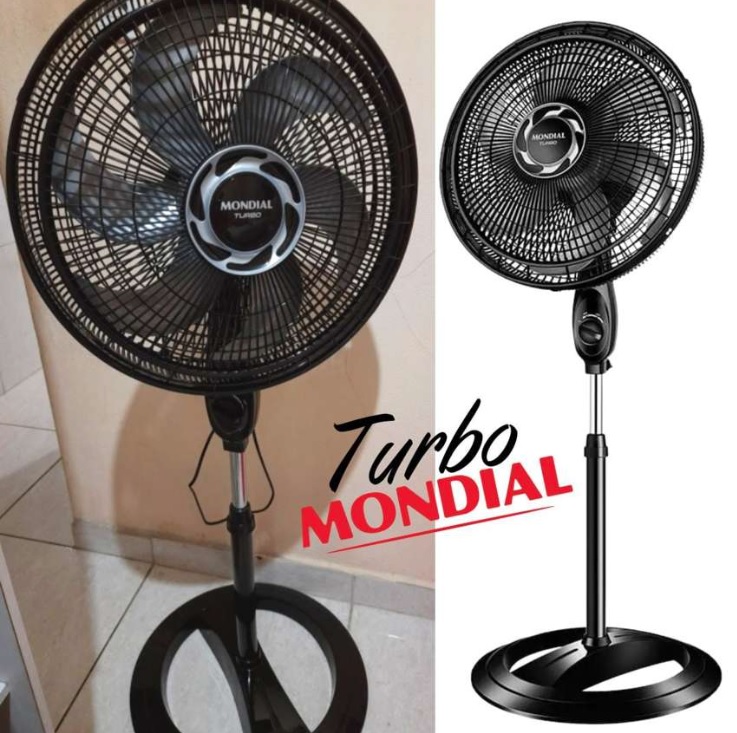 Ventilador de Coluna Mondial Turbo VT-40C – 40cm 3 Velocidades
