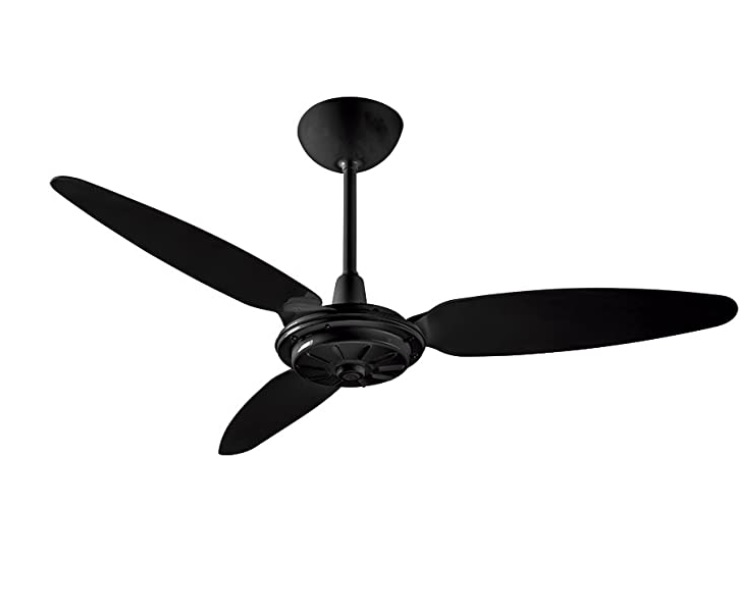 Ventilador de Teto Comercial, Preto, 3 Pás, 220v, Ventisol