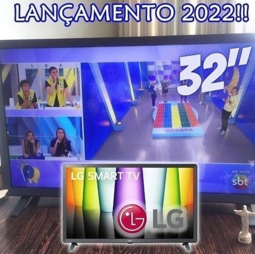 2022 Smart TV LG 32″ Full HD 32LQ620 WiFi Bluetooth HDR ThinQAI compatível com Smart Magic Google Alexa