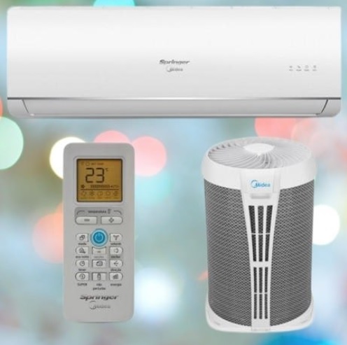 Ar Condicionado Split Hi Wall Springer Midea AirVolution 9000 BTU/h Frio 42TFCA09S5 220 Volts