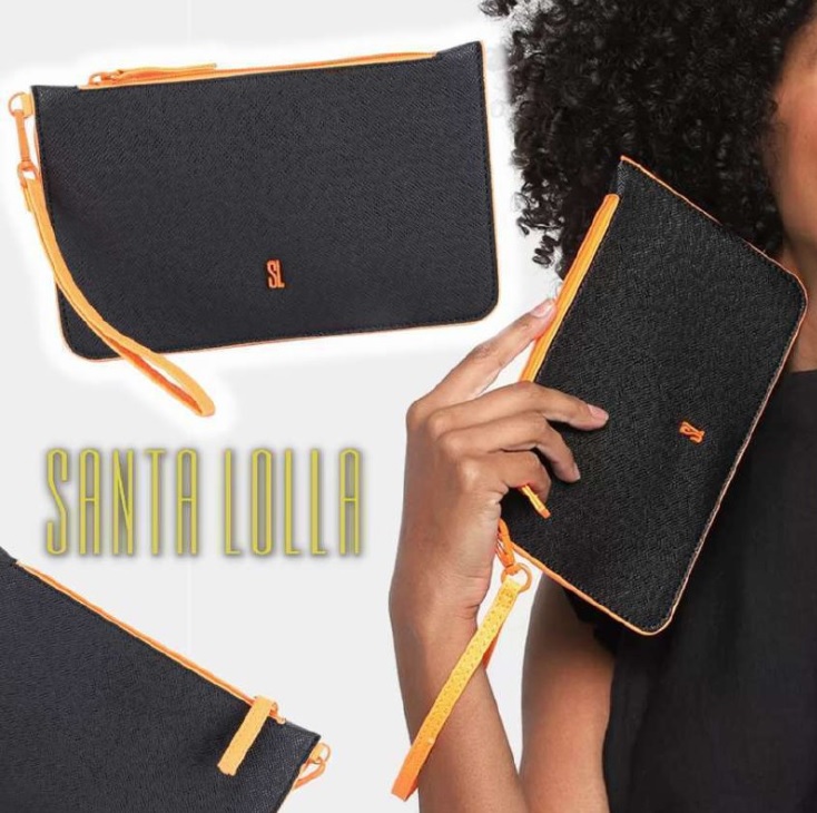 Bolsa Clutch Santa Lolla Risco Feminina