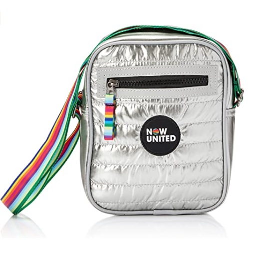 Bolsa Transversal, Pequena, Now United, Prata