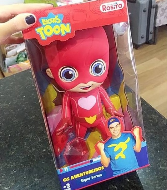 Boneca Aventureiros Super Sereia, Rosita, Vermelha