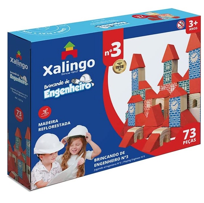Brincando de Engenheiro 73 Peças Xalingo