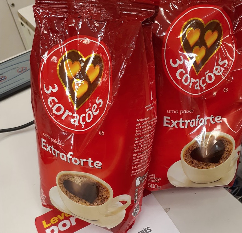 Café, Torrado e Moído, Extra Forte, Pacote, 500g, 3 Corações