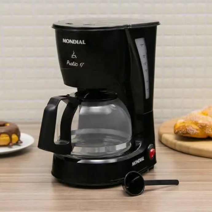 Cafeteira Elétrica Mondial Pratic NC-25 Preta – 17 Xícaras