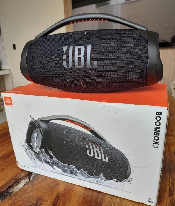 Jbl Caixa De Som, Boombox 3, Bluetooth, À Prova D’água E Poeira – Preto