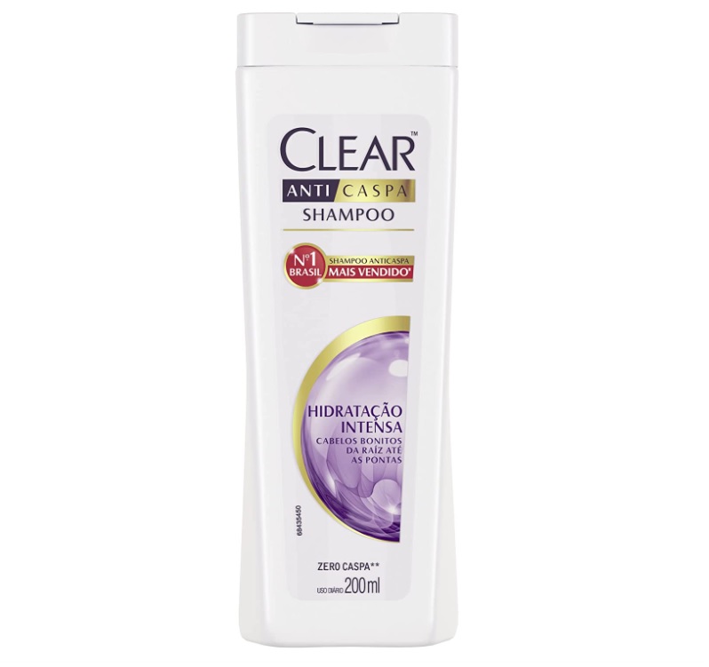 Clear Women Anticaspa Shampoo Hidratação Intensa, 200 ml