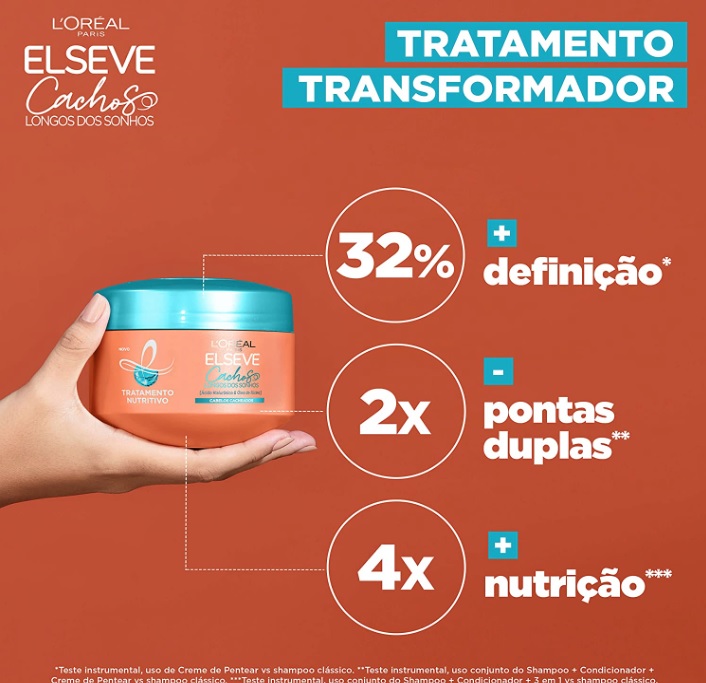 ELSÉVE Creme de Tratamento Loreal Cachos Longos dos Sonhos 300ml