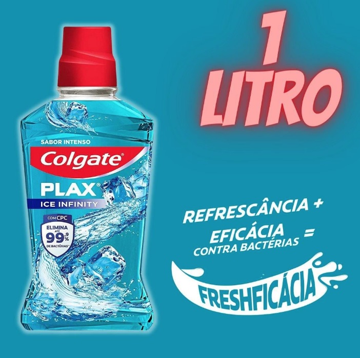 Enxaguante Bucal Colgate Plax Ice Infinity, 1000Ml