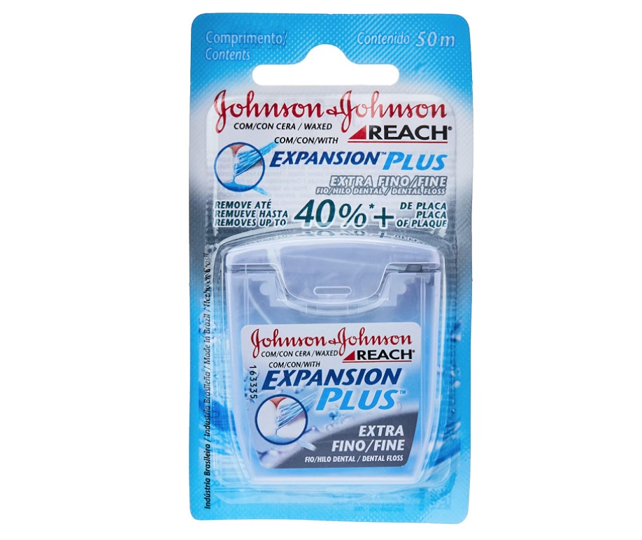 Fio Dental Expansion Plus Extra Fino, Reach, 50m
