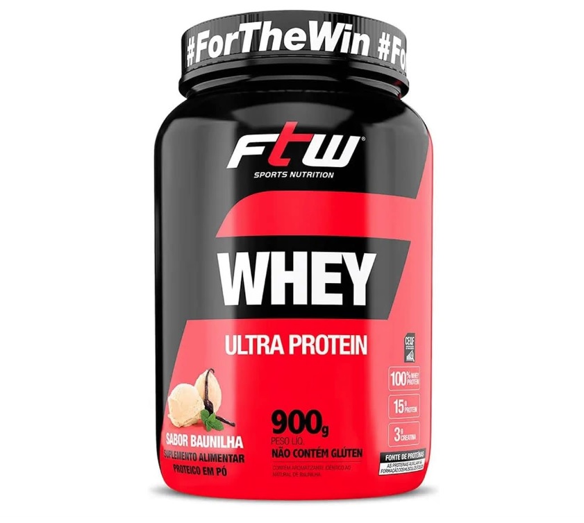 Fitoway WHEY ULTRA PROTEIN 900g – SABOR BAUNILHA, Cor: Multicolorido.