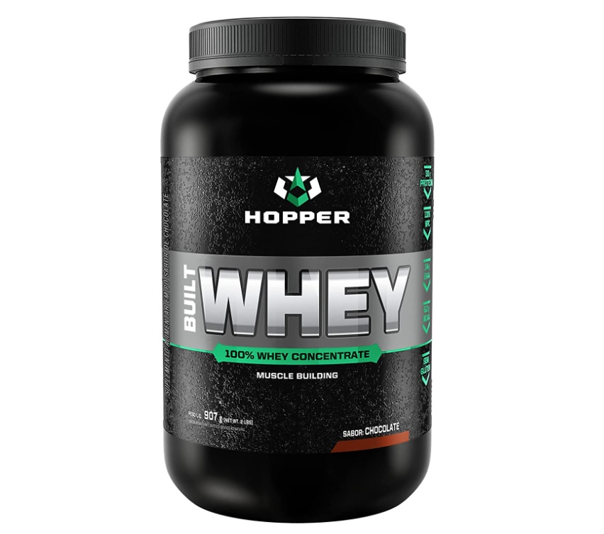 Hopper Nutrition Built Whey (907g) – Chocolate, Cor: Preto