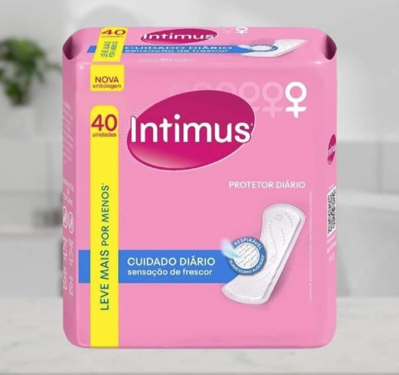 Intimus – Protetor Diário sem Perfume, 40 unidades – Leve 40 Pague 30