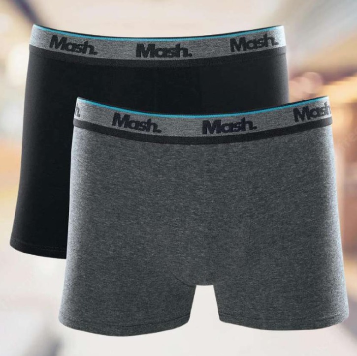 Kit 2 Cuecas Boxer Algodão, Mash, Masculino
