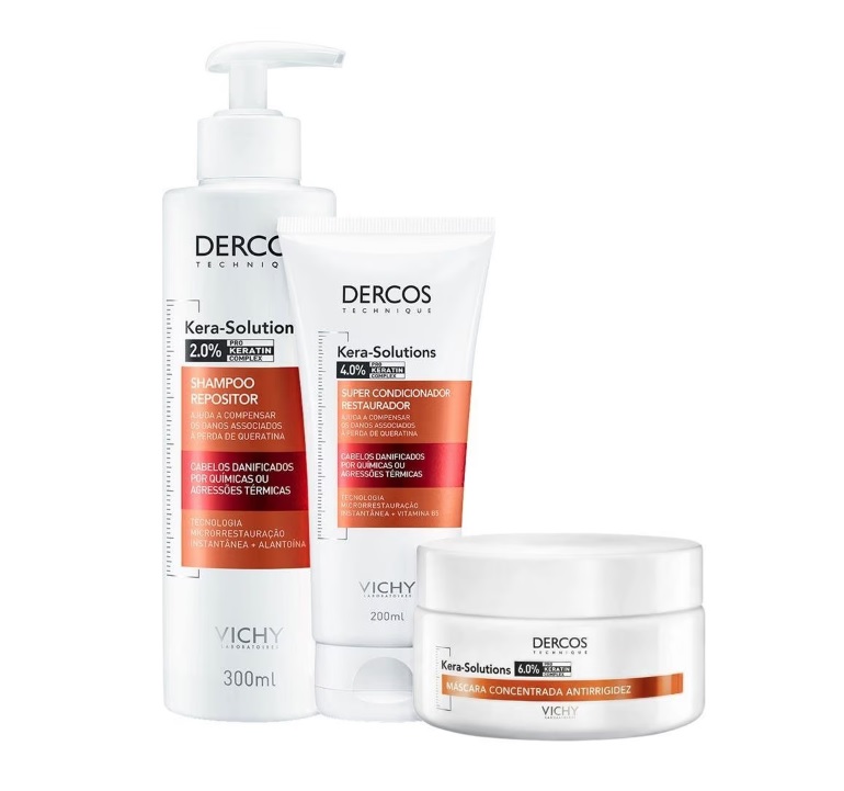 Kit Vichy Dercos Kera-Solutions Super (3 Produtos)